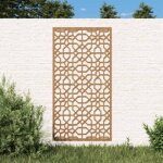 Vidaxl dcoration murale jardin 105x55cm acier corten design mauresque 824477