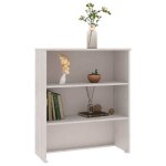 Vidaxl dessus de buffet hamar blanc 85x35x100 cm bois de pin massif 340509