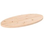 Vidaxl dessus de table 70x35x25 cm bois de pin massif ovale 824315