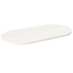 Vidaxl dessus de table blanc 110x55x25 cm bois de pin massif ovale 824366 Vidaxl dessus de table blanc 110x55x25 cm bois de pin massif ovale 824366