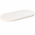 Vidaxl dessus de table blanc 60x30x25 cm bois de pin massif ovale 824341 Vidaxl dessus de table blanc 60x30x25 cm bois de pin massif ovale 824341