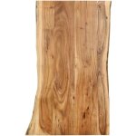 Vidaxl dessus de table bois dacacia massif 100x(50 - 60)x25 cm
