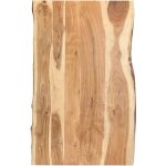 Vidaxl dessus de table bois dacacia massif 100x(50 - 60)x38 cm