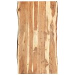 Vidaxl dessus de table bois dacacia massif 118x(50 - 60)x38 cm