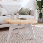 Vidaxl dessus de table rond �80x3 cm bois de pin massif 833670