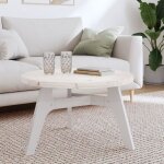 Vidaxl dessus de table rond blanc Ø70x3 cm bois de pin massif 833668 Vidaxl dessus de table rond blanc Ø70x3 cm bois de pin massif 833668