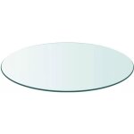 Vidaxl dessus de table ronde en verre trempé 800 mm Vidaxl dessus de table ronde en verre trempé 800 mm