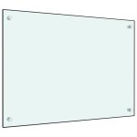 Vidaxl dosseret de cuisine couleur lait 70x50 cm verre tremp� 249452