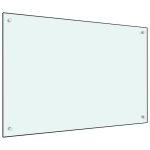 Vidaxl dosseret de cuisine couleur lait 90x60 cm verre tremp� 249459
