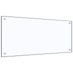 Vidaxl dosseret de cuisine transparent 90 x 40 cm verre tremp 249472