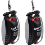 Vidaxl douche solaire dextrieur de camping 20 l 2 pcs