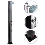 Vidaxl douche solaire dextérieur avec pomme de douche et robinet 40 l 92391 Vidaxl douche solaire dextérieur avec pomme de douche et robinet 40 l 92391