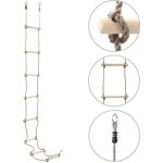 Vidaxl Échelle de corde pour enfants 290 cm bois Vidaxl Échelle de corde pour enfants 290 cm bois