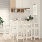Vidaxl ensemble de bar 9 pcs ensemble de meubles de bistro meubles de salle  manger cuisine mobilier ...