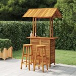 Vidaxl ensemble de bar de jardin 3 pcs mobilier de patio table et tabourets de bistrot meubles de terrasse ...