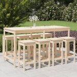 Vidaxl ensemble de bar de jardin 9 pcs bois de pin massif ensemble de bar ensemble de meubles ensemble ... Vidaxl ensemble de bar de jardin 9 pcs bois de pin massif ensemble de bar ensemble de meubles ensemble ...