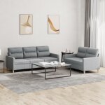 Vidaxl ensemble de canaps avec coussins 2 pcs canaps avec accoudoirs ensemble de meubles mobilier de ...
