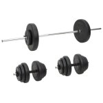 Vidaxl ensemble dhaltères et de barres avec plaques 60 kg haltères équipement dentraînement physique ... Vidaxl ensemble dhaltères et de barres avec plaques 60 kg haltères équipement dentraînement physique ...
