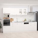 Vidaxl ensemble de meubles de cuisine 7 pcs armoires de rangement ensemble dequipement de cuisine meubles ...