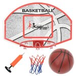 Vidaxl ensemble de panneau de basket mural 5 pcs panier de basket jouet pour enfants ensemble de jeu ...