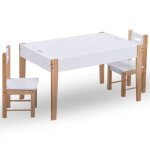 Vidaxl ensemble de table et chaises pour enfants 3 pcs tout - petit garons filles salle de jeux chambre ...