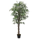 Vidaxl �rable artificiel 224 feuilles 80 cm vert 359020