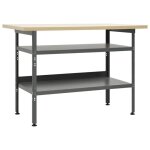 Vidaxl Établi gris 120x60x85 cm acier 145344 Vidaxl Établi gris 120x60x85 cm acier 145344