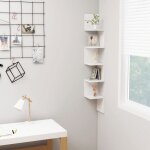 Vidaxl tagre dangle murale blanc brillant 20x20x1275 cm agglomr