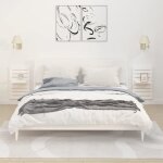 Vidaxl �tag�res de chevet murales 2 pcs blanc bois de pin massif 824769