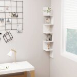 Vidaxl tagre dangle murale blanc 20x20x1275 cm agglomr