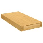 Vidaxl tagre murale 40x20x4 cm bambou 352732