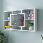 Vidaxl tagre murale daffichage 8 compartiments blanc
