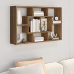 820462 vidaxl tagre murale chne marron 85x16x525 cm bois dingnierie