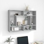 Vidaxl �tag�re murale sonoma gris 75x16x55 cm bois ing�nierie 815844