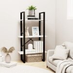 Vidaxl �tag�re de rangement blanc 60x30x105 cm bois de pin massif 806513