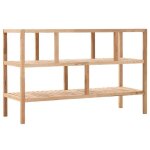 Vidaxl tagre de salle de bain bois de noyer massif 100 x 40 x 65 cm 247100