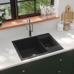 Vidaxl evier de cuisine et deux lavabos trou de trop - plein evier encastré décoration de cuisine lavabo ... Vidaxl evier de cuisine et deux lavabos trou de trop - plein evier encastré décoration de cuisine lavabo ...