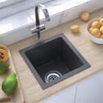 Vidaxl evier de cuisine fait à la main maison intérieur lavabo de salle de bain noir acier inoxydable ... Vidaxl evier de cuisine fait à la main maison intérieur lavabo de salle de bain noir acier inoxydable ...