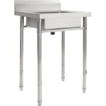 Vidaxl vier de cuisine seul lavabo acier inoxydable