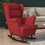 Vidaxl fauteuil à bascule et pieds en bois dhévéa fauteuil de détente salon salle de séjour chambre maison ... Vidaxl fauteuil à bascule et pieds en bois dhévéa fauteuil de détente salon salle de séjour chambre maison ...