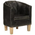 Vidaxl fauteuil cabriolet chaise de relaxation sige avec accoudoirs rembourrs canap de salon salle ...