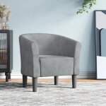 Vidaxl fauteuil cabriolet chaise avec accoudoirs canap� avec dossier si�ge rembourr� meuble de salon ...
