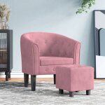 Vidaxl fauteuil cabriolet avec repose - pied chaise avec accoudoirs canap avec dossier sige rembourr ...