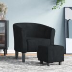 Vidaxl fauteuil cabriolet avec repose - pied chaise avec accoudoirs canap avec dossier sige rembourr ...