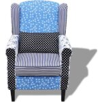 Vidaxl fauteuil design de patchwork tissu canap salle de sjour bureau salon 240882