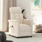Vidaxl fauteuil inclinable électrique beige microfibre 3124575 Vidaxl fauteuil inclinable électrique beige microfibre 3124575