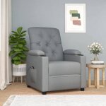 Vidaxl fauteuil inclinable �lectrique fauteuil de relaxation avec dossier et repose - pied fauteuil releveur ...