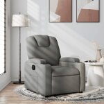 Vidaxl fauteuil inclinable chaise de relaxation avec dossier sige avec accoudoirs rembourrs salle de ...