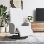 Vidaxl fauteuil inclinable de massage repose - pieds blanc similicuir 356518 Vidaxl fauteuil inclinable de massage repose - pieds blanc similicuir 356518