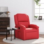 Vidaxl fauteuil inclinable rouge similicuir 371780